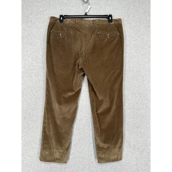 PT TORINO Corduroy Pants Mens Size Italy 54 US 38x28 Brown Slim Fit Cotton